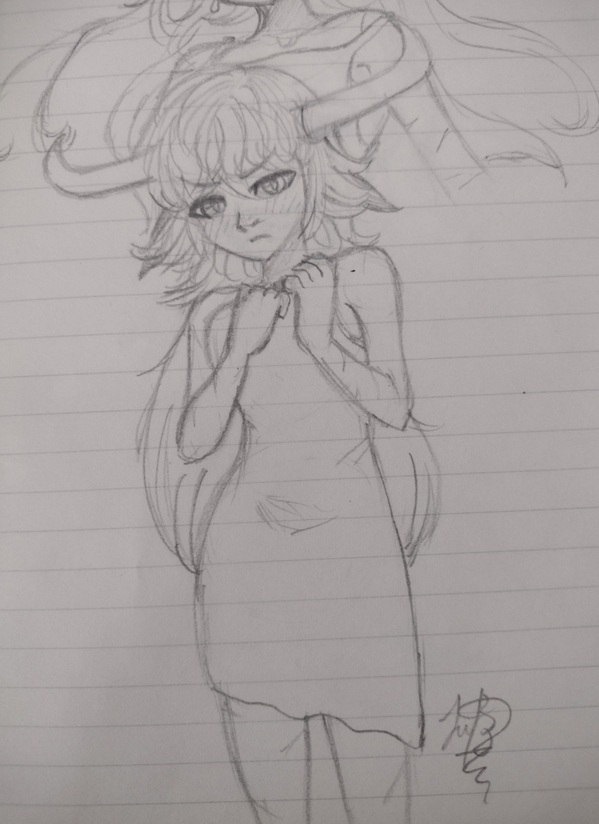 Girl with Horns by noshylover