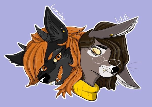 Loraine and Lilith by noshylover
