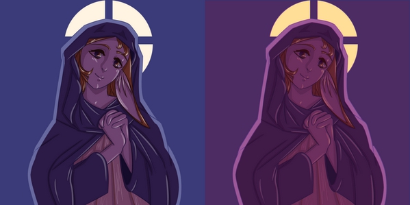 Virgin Mary by noshylover
