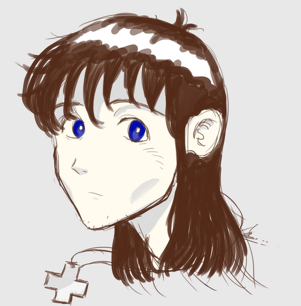 Adult Shinji Doodle by noshylover