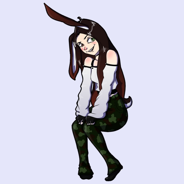 Heterochromia Rabbit Girl by noshylover