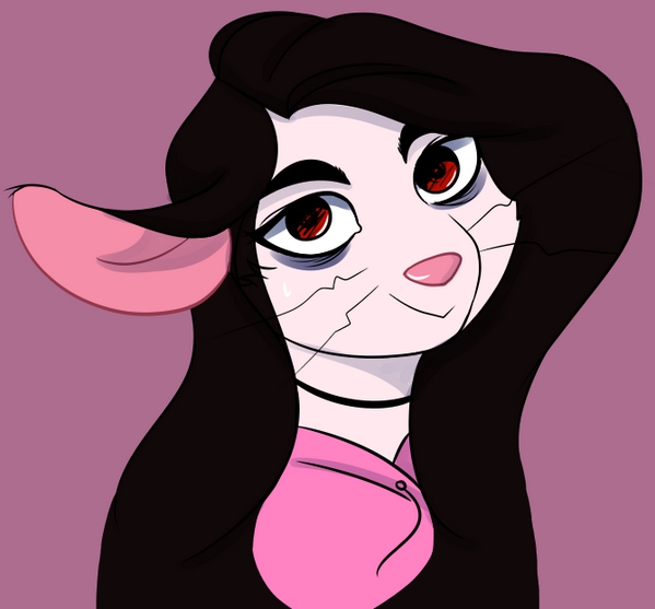 Anxious Mouse Girl Portrait by noshylover