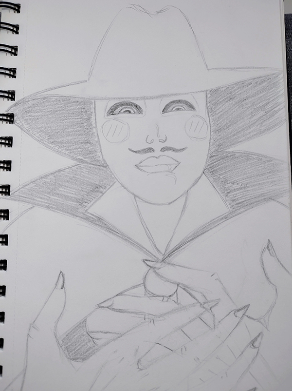 Animated Erik, Sketch by noshylover
