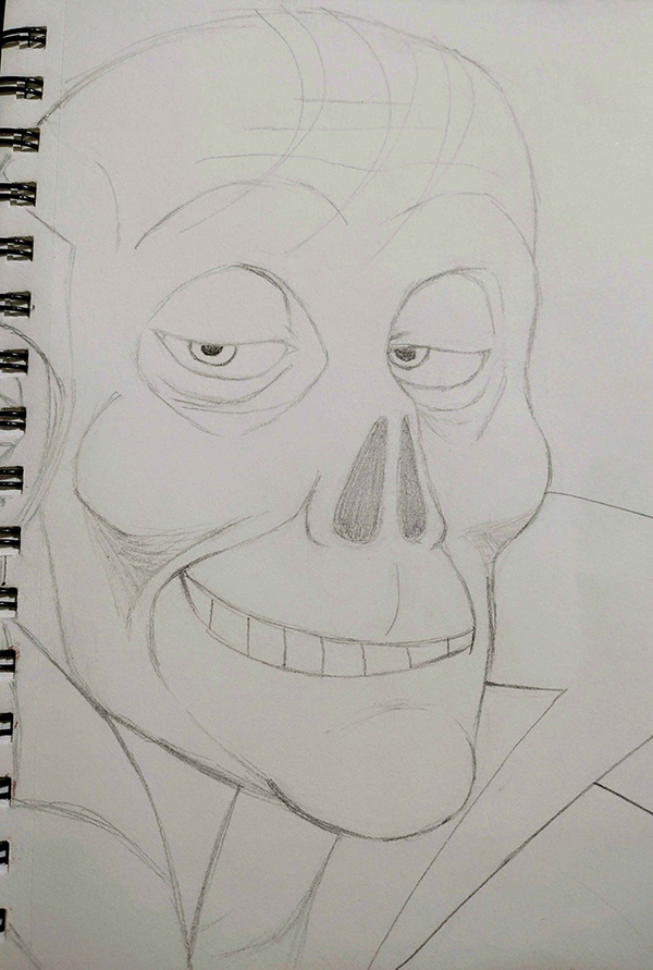 Smug Erik Sketch by noshylover